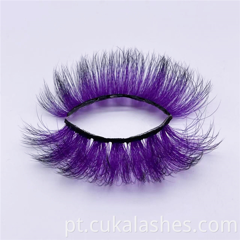 Purple False Eyelashes